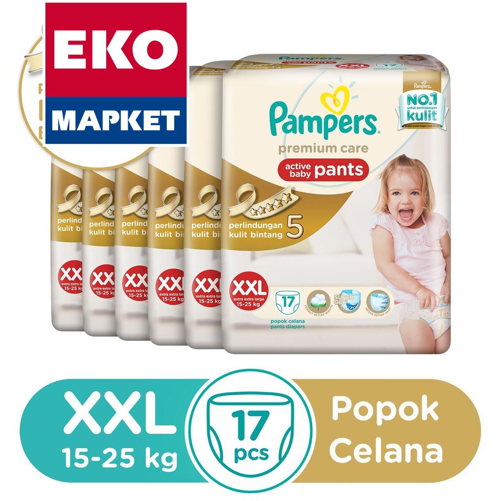 Pampers Popok Celana Premium Care XXL 6x17