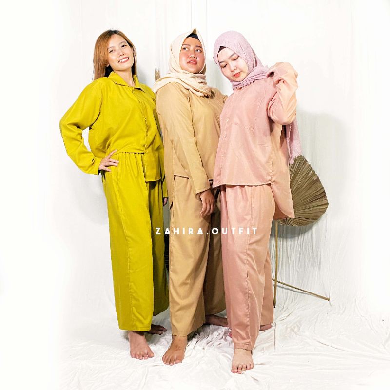 SET RAYON POLOS UNIQLO/ piyama/ homewear/ setcel rayon / oneset