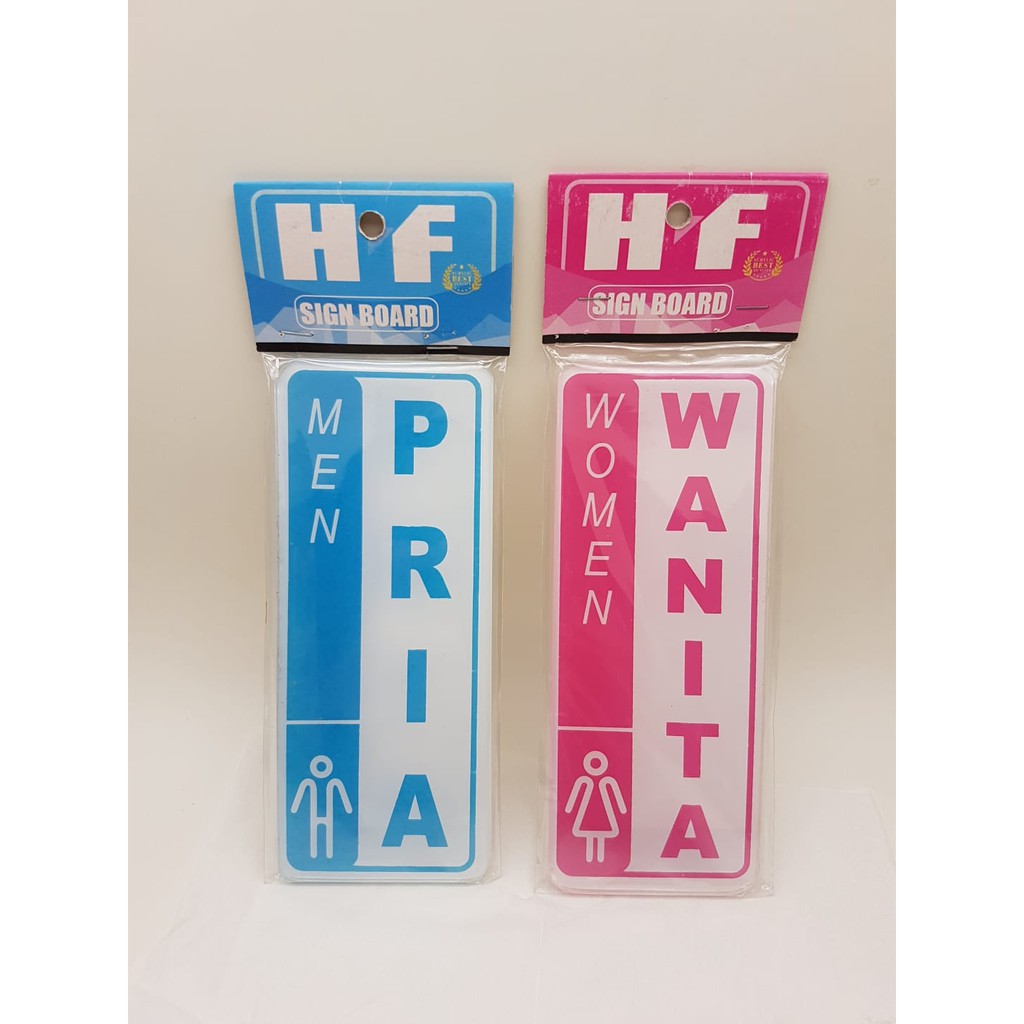 

Papan Toilet Acrylic PRIA WANITA Sign Board Akrilik Tanda WC
