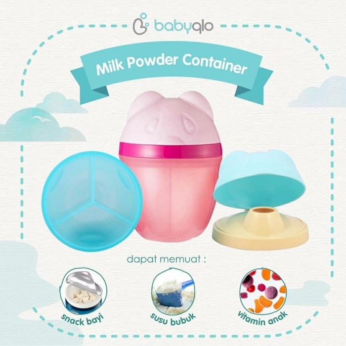 BABYQLO Milk Container | Food n Milk Dispenser Tempat Susu Bubuk Bayi