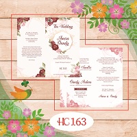 CETAK UNDANGAN PERNIKAHAN / BLANGKO UNDANGAN PERNIKAHAN HC 163-166