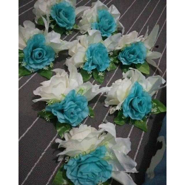 Paket Bunga Hiasan Seserahan 1set isi 4paket rangkaian bunga hias