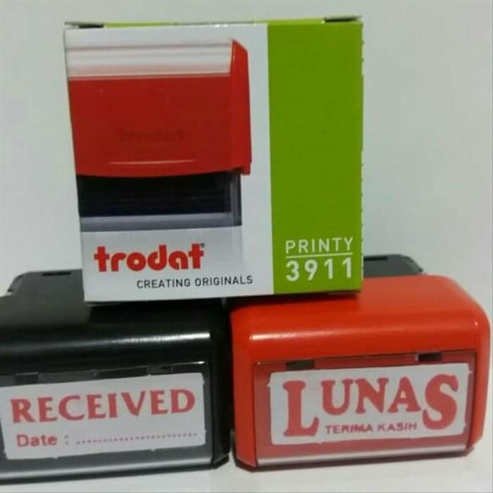 

Stempel Siap Pakai Trodat 3911 Lunas Received Paid 38 X 14 Mm