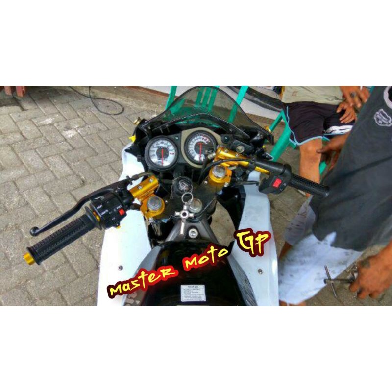 Stang jepit Satria Fu Sonic Vixion R15 CB150R Cbr 150 Tiger Ninja stang clip on 26 - 33