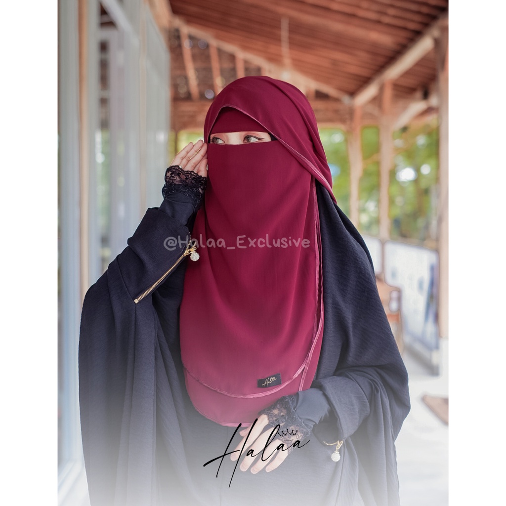 NIQAB CADAR HADRAMAUT / BUTTERFLY / CADAR SIFON SILKY SIFON PREMIUM