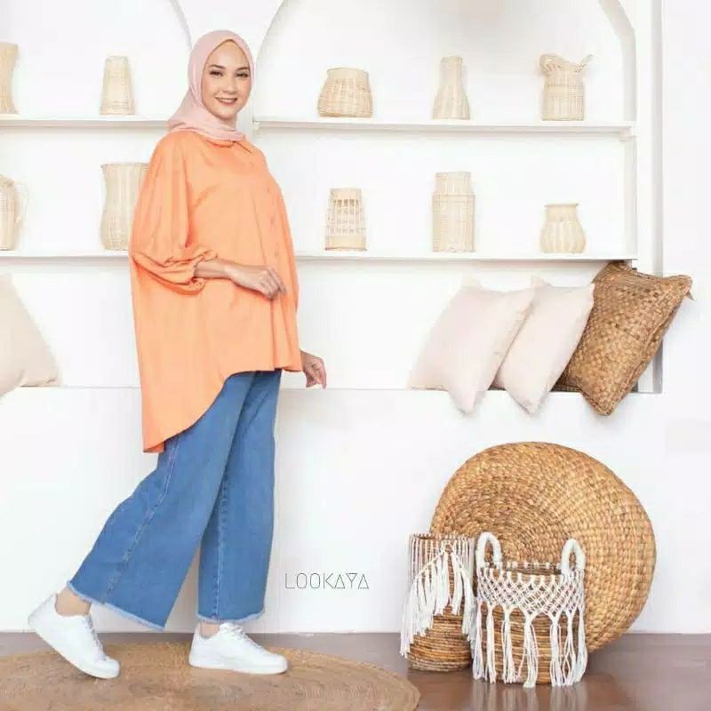 Biiu Kemeja Atasan Wanita Oversize