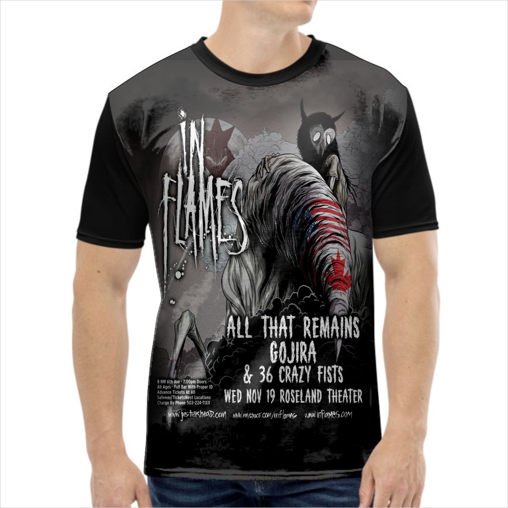 Kaos Music Pria In Flames All That Remains - SHOPLAB88
