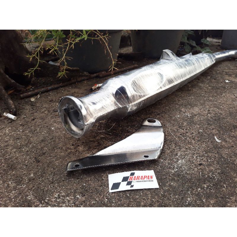 knalpot corbi plor cb 125 cb 100 gl 100 gl pro model leher standar set pangkon knalpot crom.