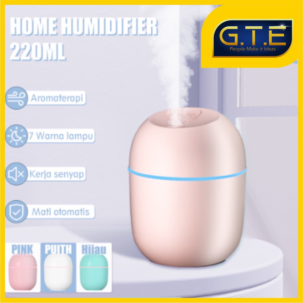 GTE | Mini Humidifier Air aroma / Humidifier Pelembab dan Penjernih Udara / humidifier/ disfuser | HUMIDIFIER MINI