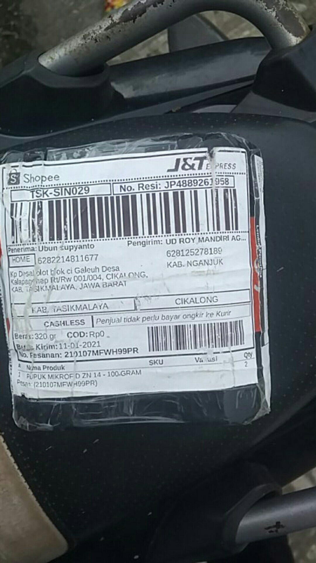 Pupuk Mikrofid Zn - 100 Gram