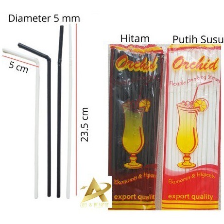 

SEDOTAN PLASTIK ORCHID HITAM/PUTIH ISI 25PCS