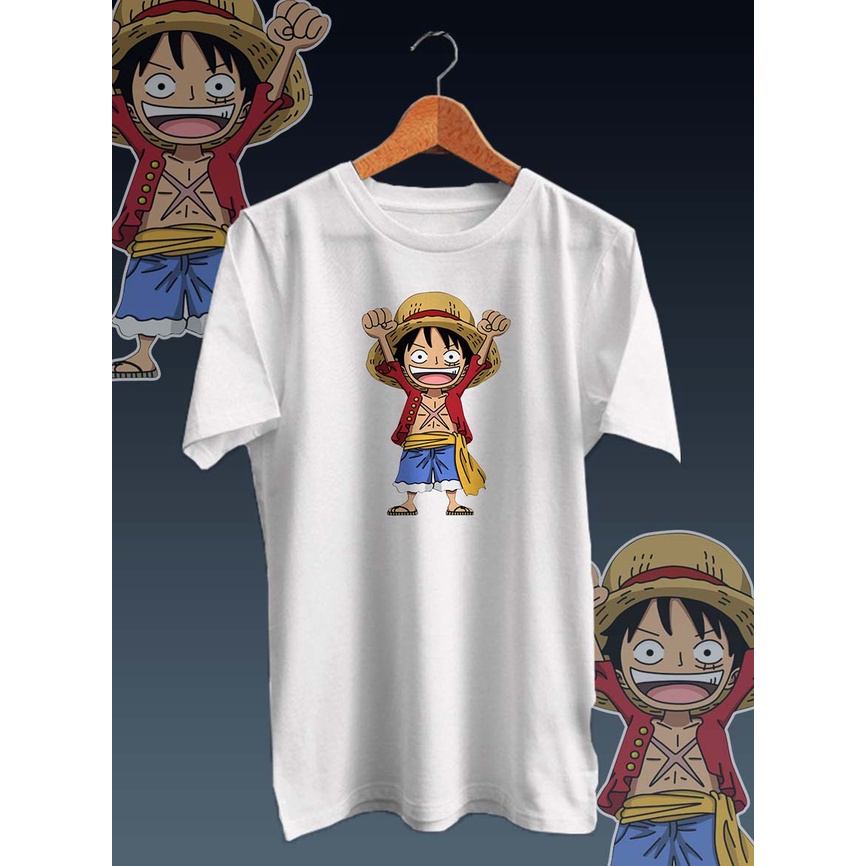 KAOS DISTRO GAMBAR DIGITAL FULL PRINT LUFFY HORE/ONECK/LENGAN PENDEK/BISA COD/TERMURAH &amp; BERKUALITAS