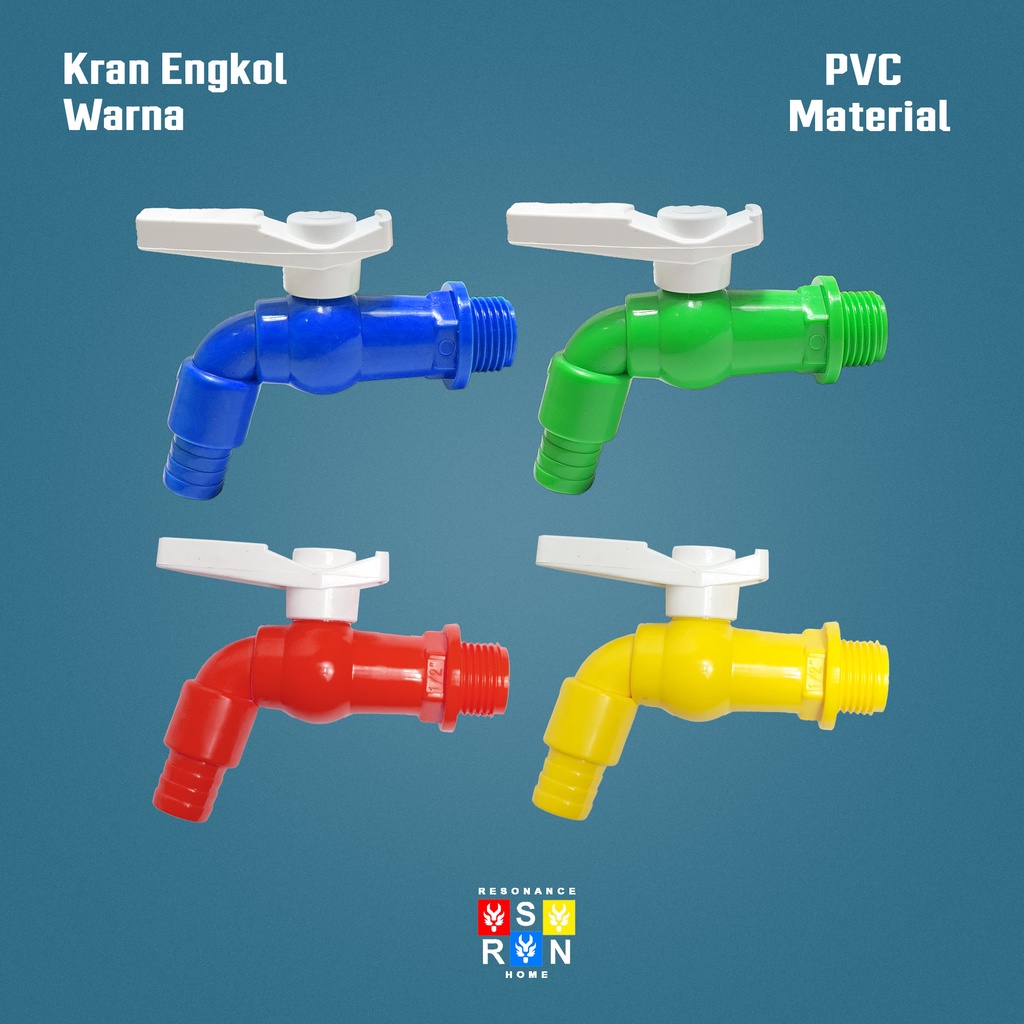 Kran AIr Taman PVC Engkol 1/2 Inch / Keran Kran Tembok Resonance Home