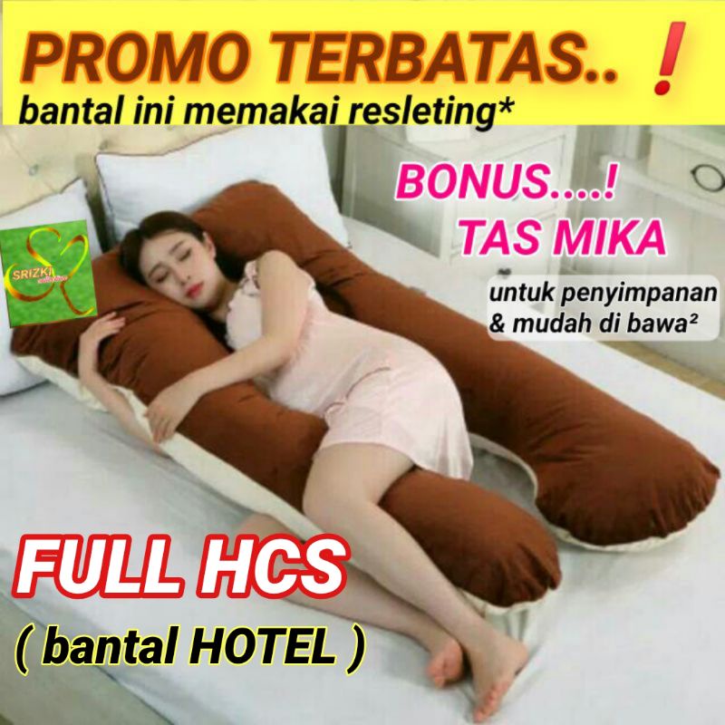 bestseller bantal hamil PREMIUM pakai lapisan dalam sarung bisa di lepas dan di cuci  doble resleting 2 sisi tebal dan nyaman bisa cod free ongkir [penyannga perut]