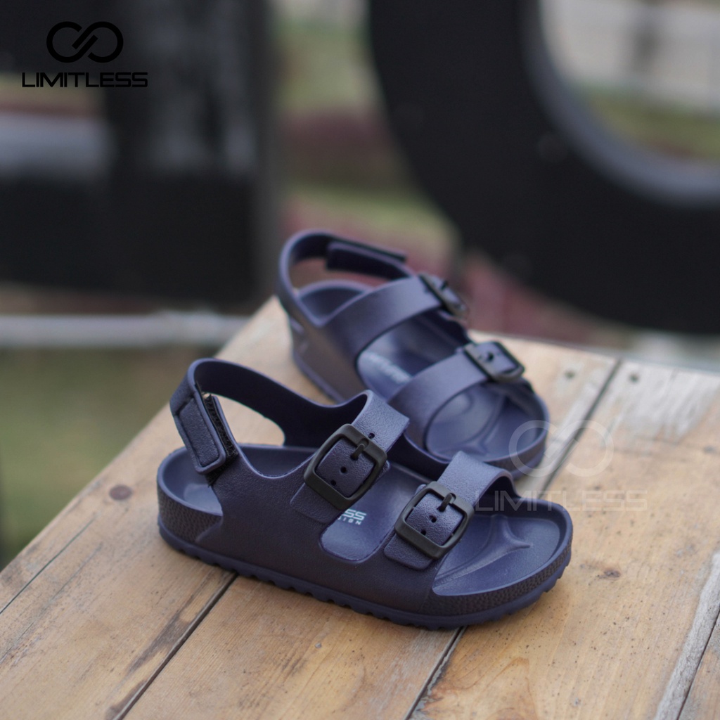 Sandal Anak Perempuan Strap Dua Sendal Gunung Anak Unisex Comfortable Sepatu Sandal Anak Tali Belakang Full Eva