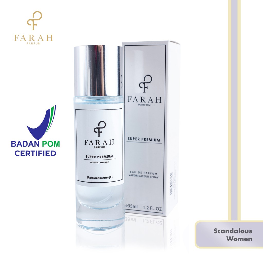 Scandalous Women Super Premium by Farah Parfum - Parfum Wanita Tahan Lama - Best Seller No.5