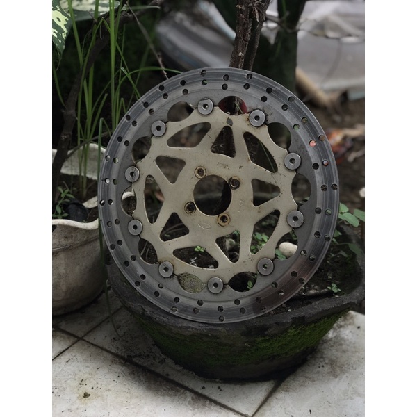 piringan disc psm suzuki 320mm kondisi ketebalan 98%