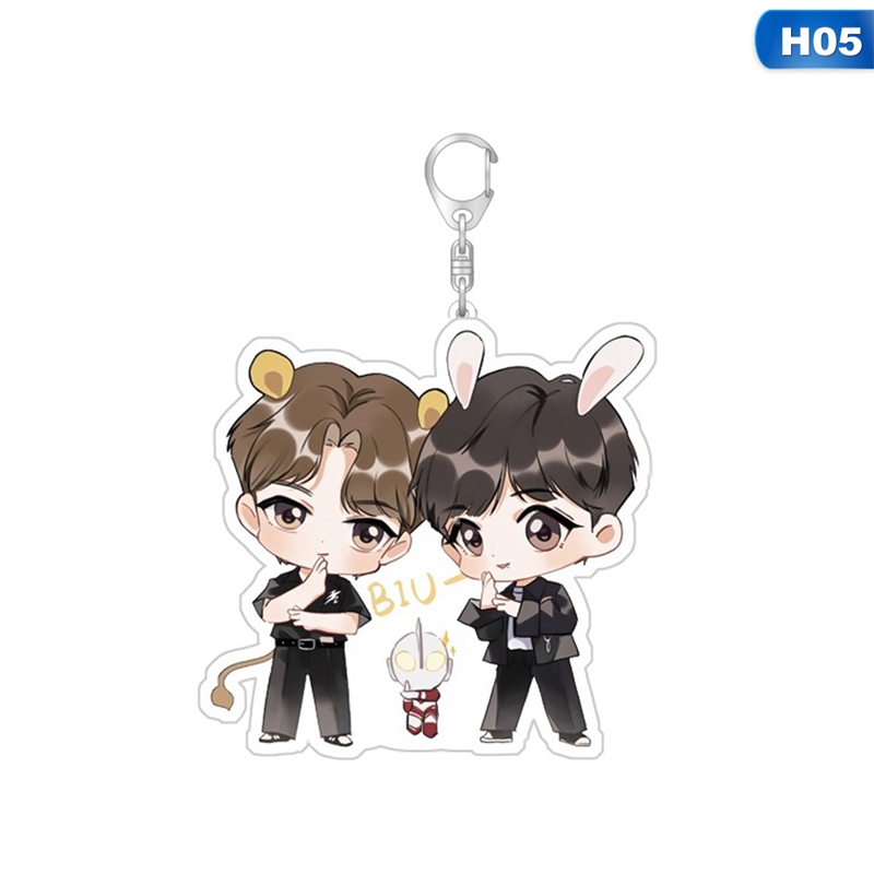 CHEN QING LING Wei WuXian Lan WangJi Xiao Zhan Wang Yibo Transparent Acrylic Keychain THE UNTAMED Key Ring Key Chain Pendants|Key Chains