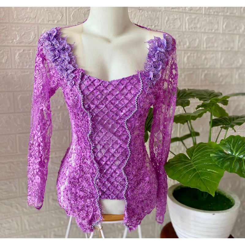 kebaya Payet Lilac lavender