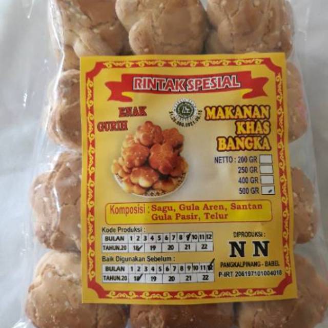 

Kue rintak NN 500 gram