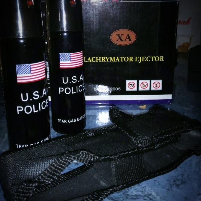 Pepper Spray Paper Spray Police Tear Gask Gas Air Mata Semprotan Cabai