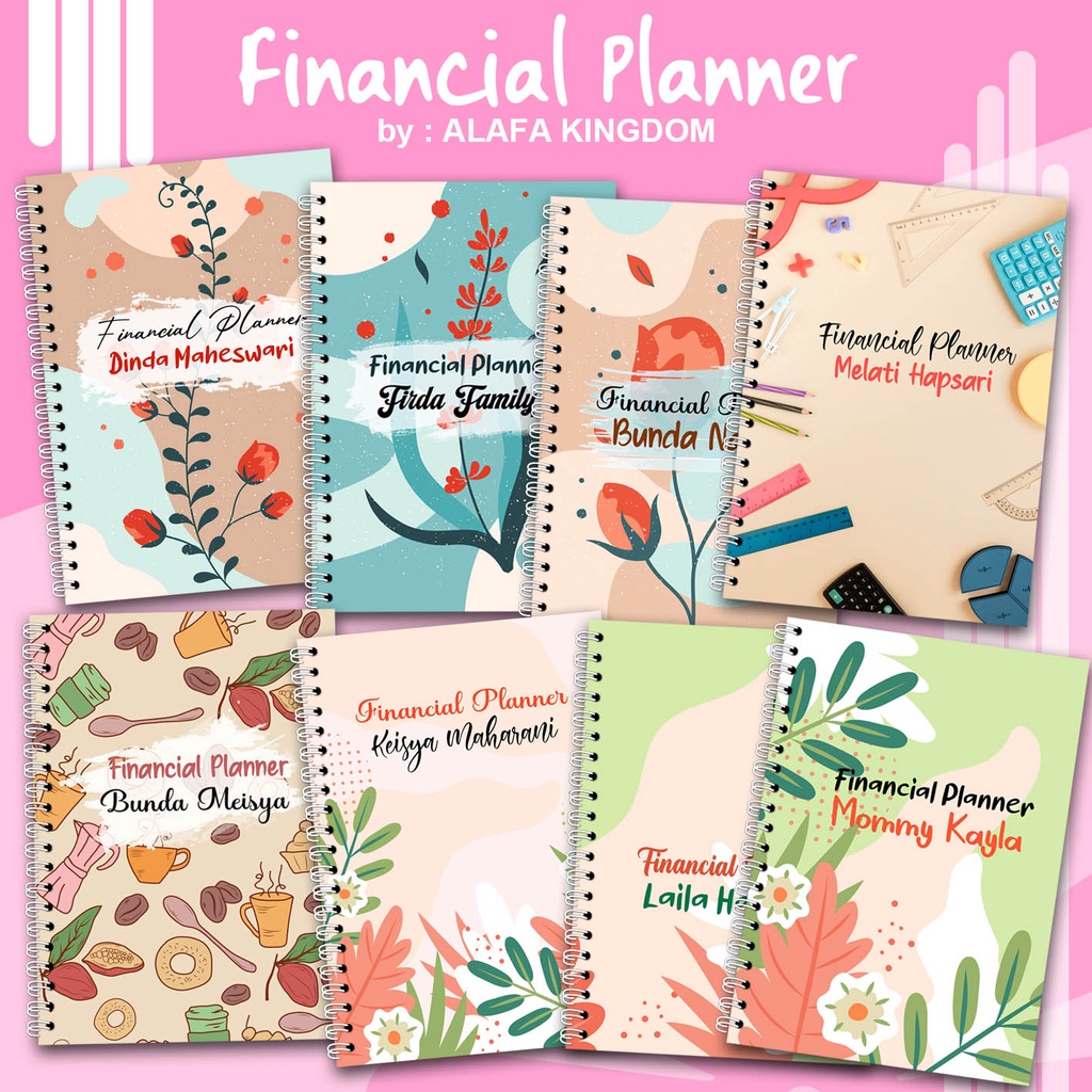 

AlafaKingdom Financial Planner / Buku Catatan Keuangan Custom Untuk 2 Tahun 017-024