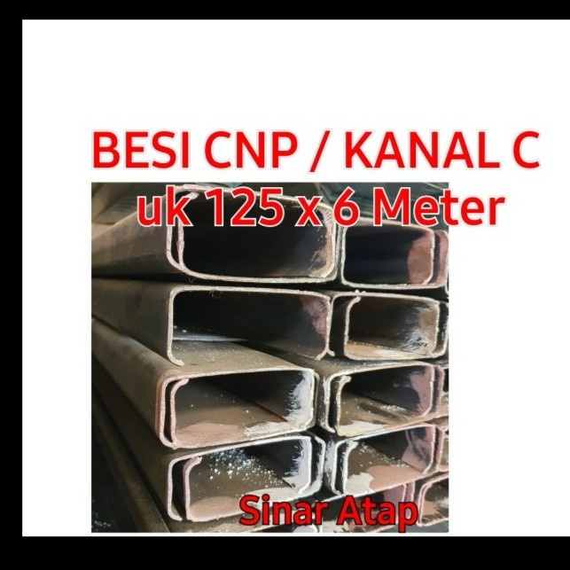 BESI CNP / KANAL C 125 TINGGI 4 cm TEBAL 2MM FULL PANJANG 6 Meter