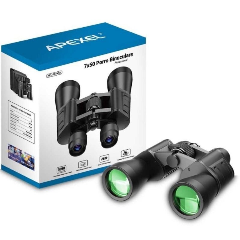 Teropong APEXEL Berburu Binoculars Compact Zoom 7x50 - APL-PB7X50