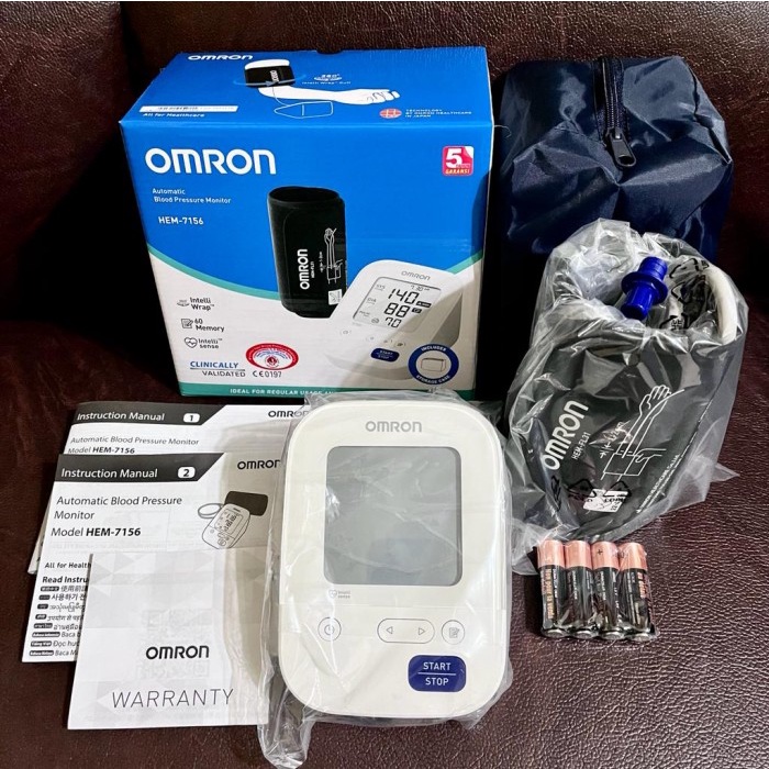 {candrastore} TENSIMETER DIGITAL OMRON HEM 7156 /TENSIMETER OMRON MANSET BESAR/JUMBO Murah