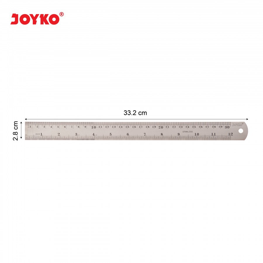 

Penggaris / Mistar Besi Joyko Rl-st 30 Cm Stainless Steel