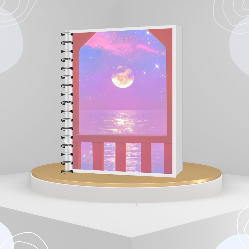 

NOTEBOOK BUKU CATATAN JURNAL AGENDA KAWAT SPRIRAL SERIES PASTEL GADIS GIRLY 50 LEMBAR