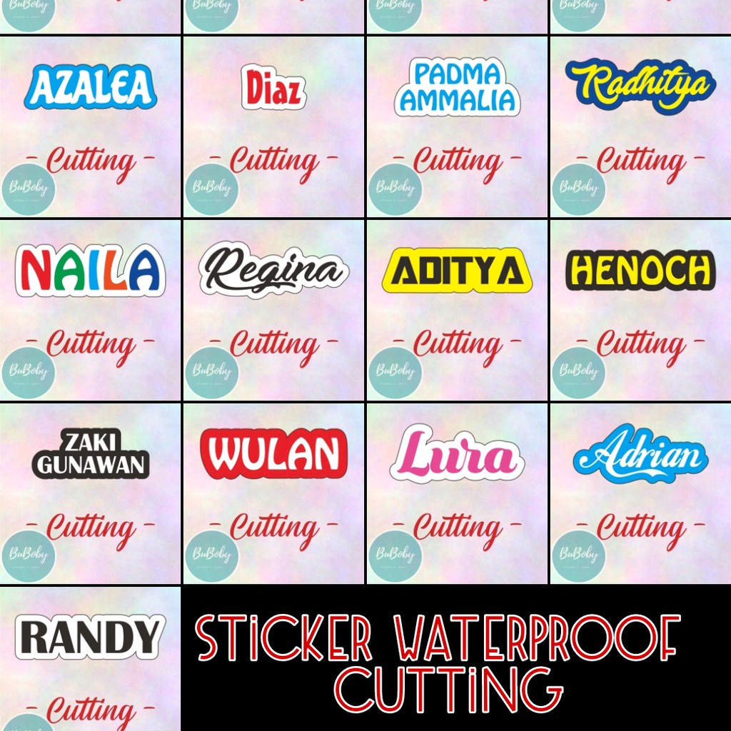 

Sticker Waterproof Cutting 1