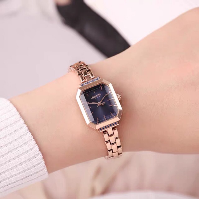 JULIUS JA-1064 Official Store Bagsomnia Kotak Wanita Elegan Rantai Gelang Korea