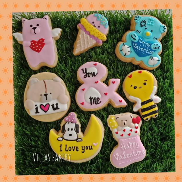 

Valentine cookies besar