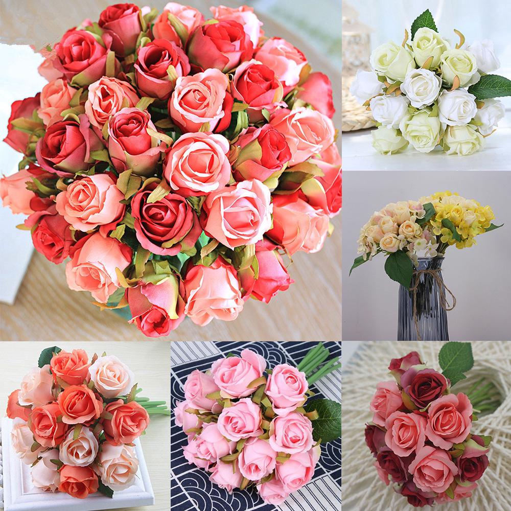 Bouquet Bunga  Rose Model  Imitasi Bahan Sutra untuk 