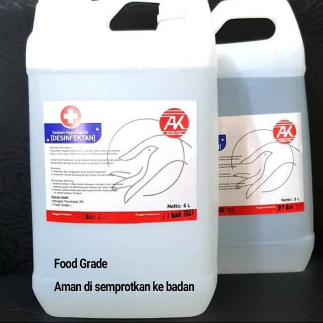 Cairan Desinfektan Foodgrade 5 Liter Desinfectan