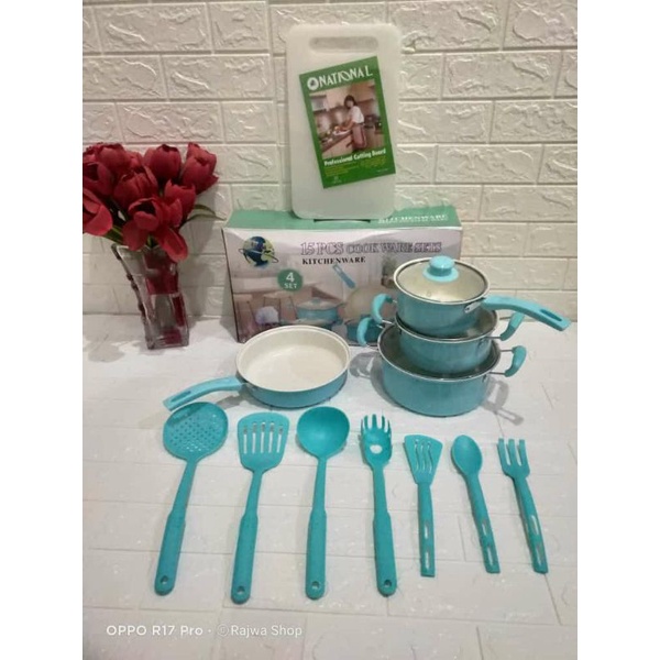Panci Set 15pcs Cookware Tri J