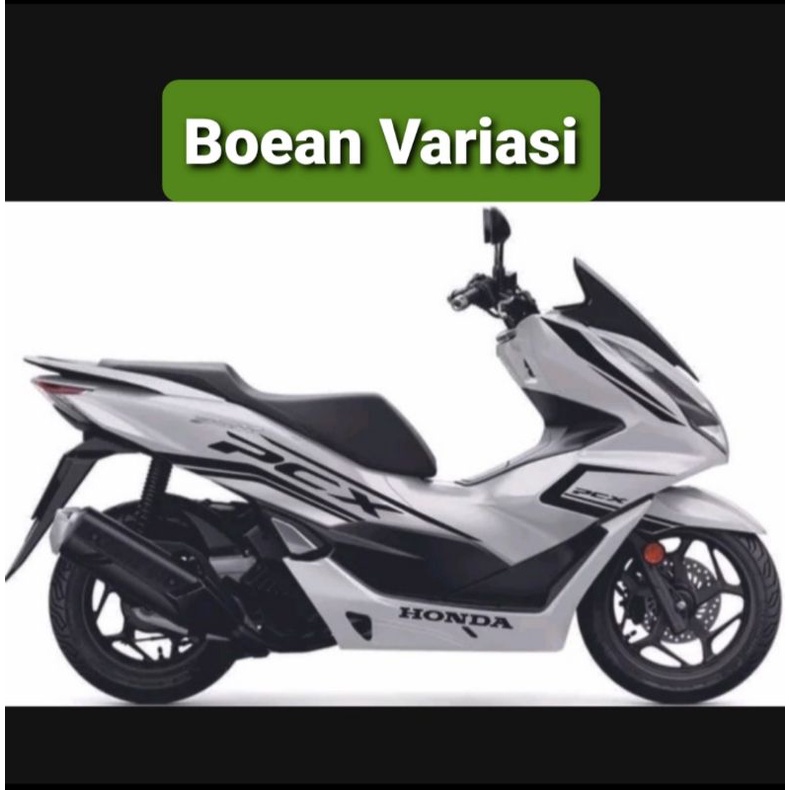 Cutting sticker pcx 160 putih minimalis