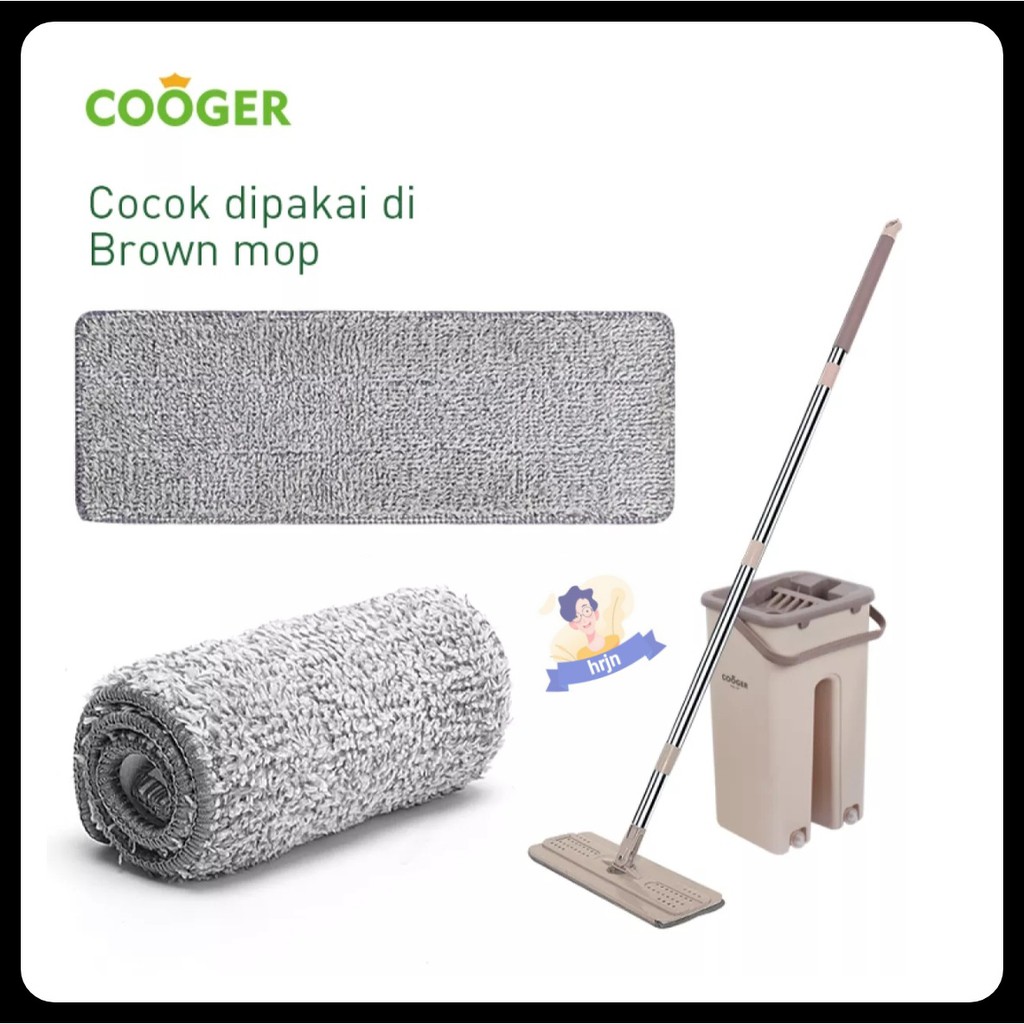 KAIN PEL REFILL / KAIN PEL REFILL COOGER MICROFIBER BROWN MOP