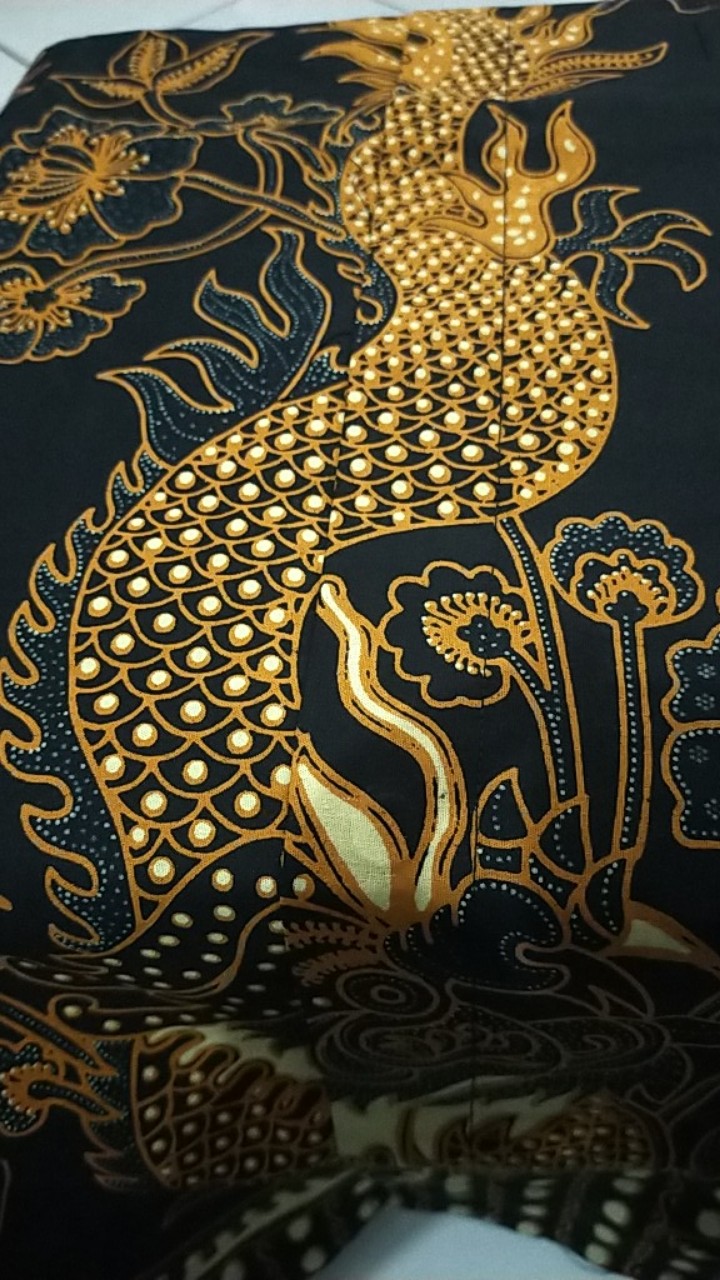 Naga Emas Kemeja Batik Pria Full Furing Katun Halus Primisima