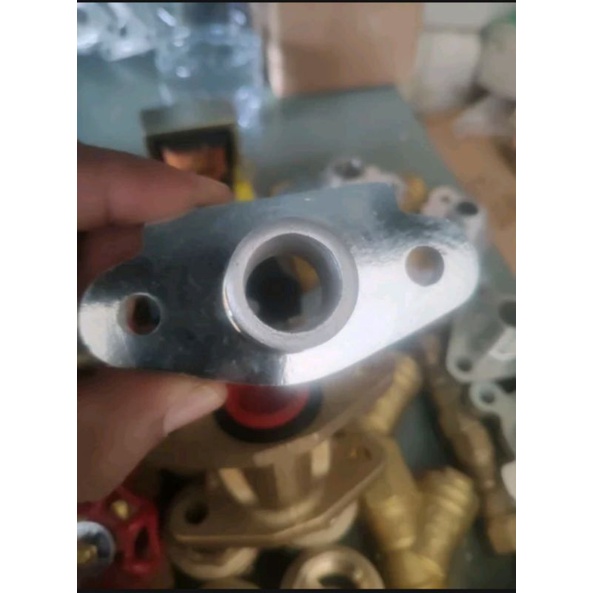 Flange Fleng Selenoid Double Valve 2 Katub SPBU