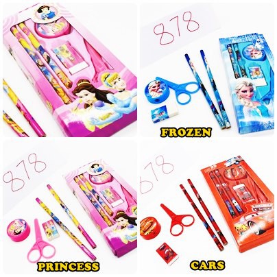 

STUDY SET 878 PERLENGKAPAN ALAT TULIS SET FROZEN CARS PRINCESS