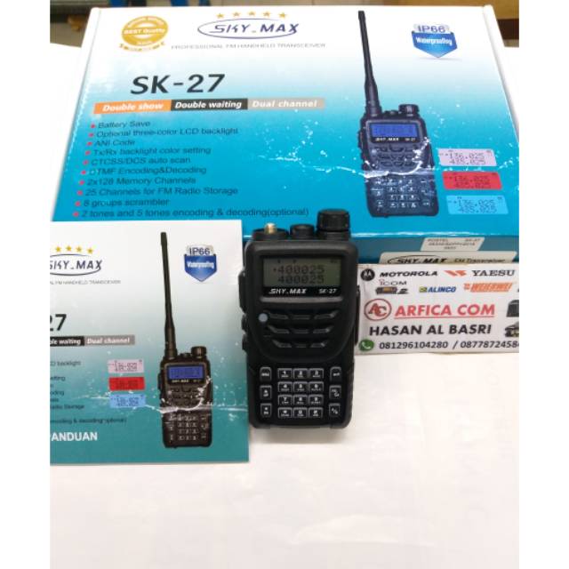 JUAL HT SKY_MAX SK 27 DUALBAND - HT WATERPROOF DUALBAND SKY MAX SK 27