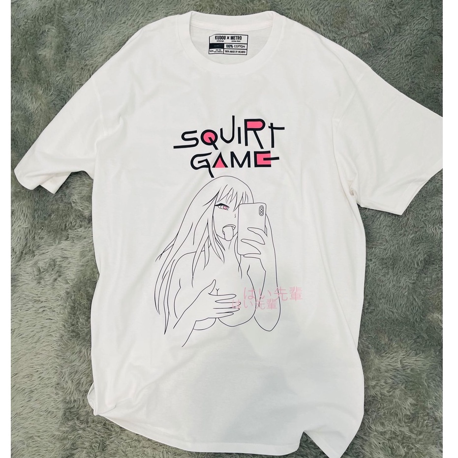 Tshirt Squ*rt Game Ahegao Lewd Premium Unisex