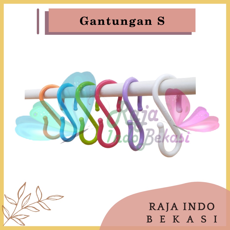 Hook S Gantungan Serbaguna Cantolan Pot Dinding Tembok Pot Gantung Pagar Bunga Tanaman Hias Kuat Bagus Hanger Pengait Sling - Bukan Gantungan Cantolan Besi Kawat