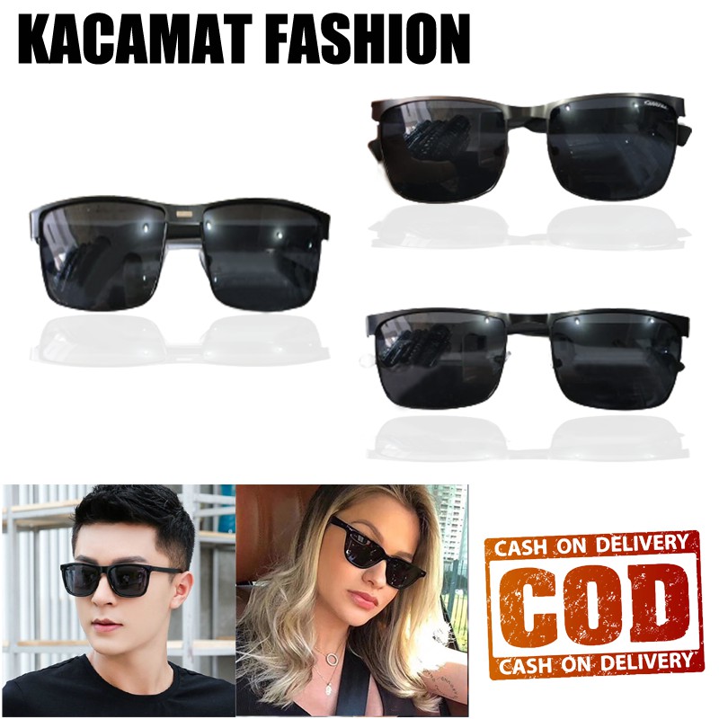 Kacamata Hitam Fashion Pria Wanita Kaca mata Anti UV Korean Style Termurah Sunglasses Unisex