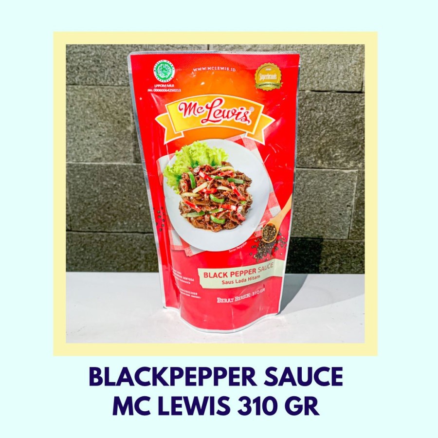 Blackpaper Sauce / Saus Lada Hitam Mc Lewis 310Gr