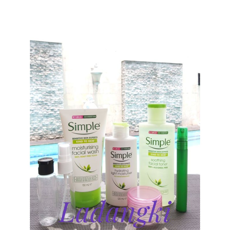 [SHARE] SIMPLE Kind to Skin Facial Wash Hydrating Light Moisturiser Soothing Facial Toner Simple