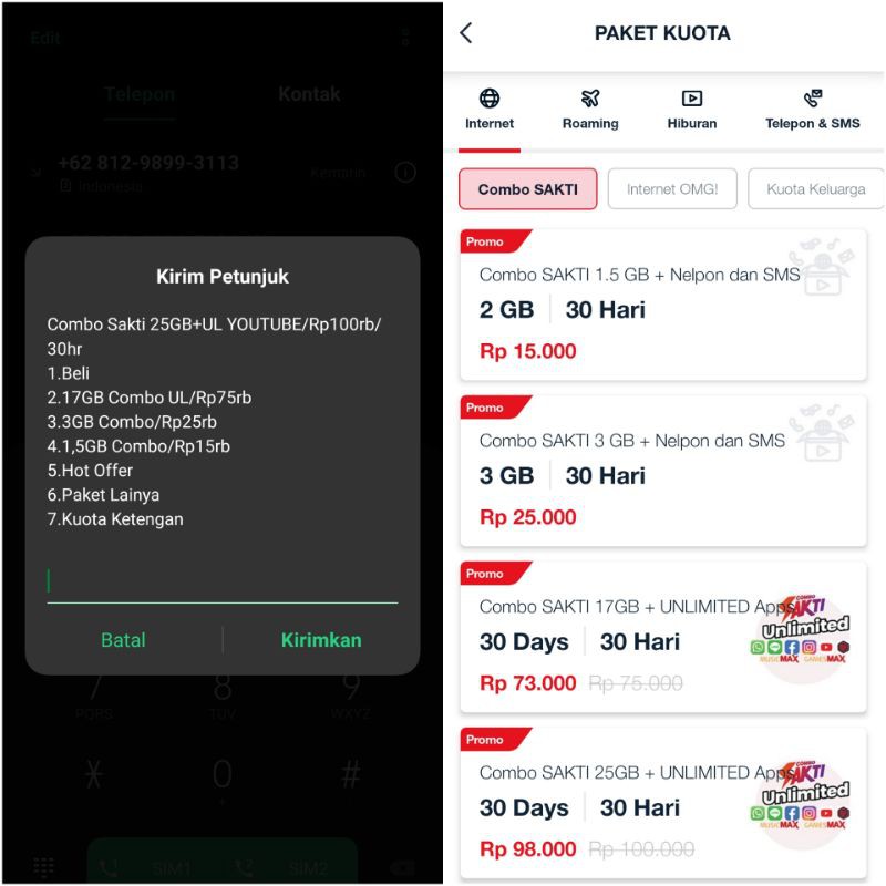 KARTU SAKTI TELKOMSEL |17+UNLIMITED DAN  25+ UNLIMITED|