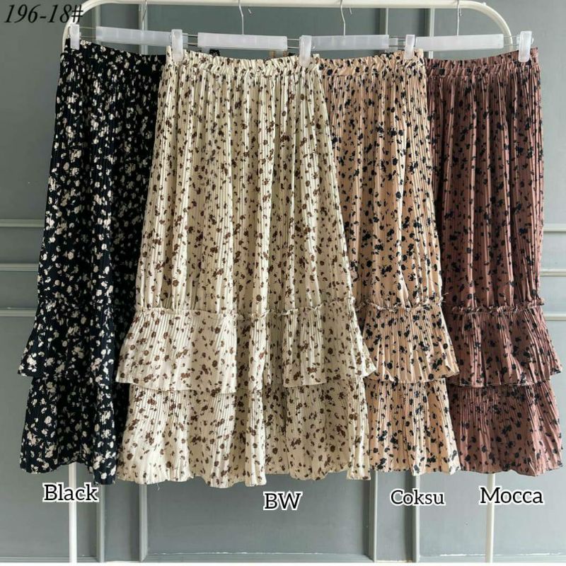 rok bawahan wanita terlaris 196-18 SKIRT CERUTY IMPORT (ROK CERUTY MOTIF IMPORT)